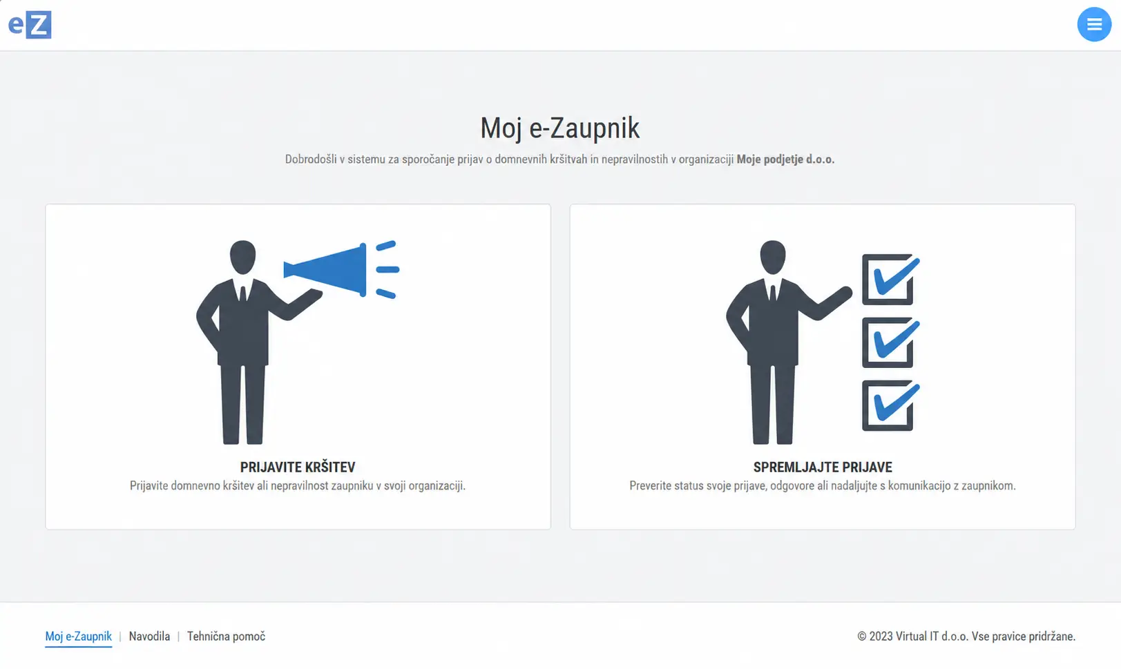 Aplikacija e-Zaupnik